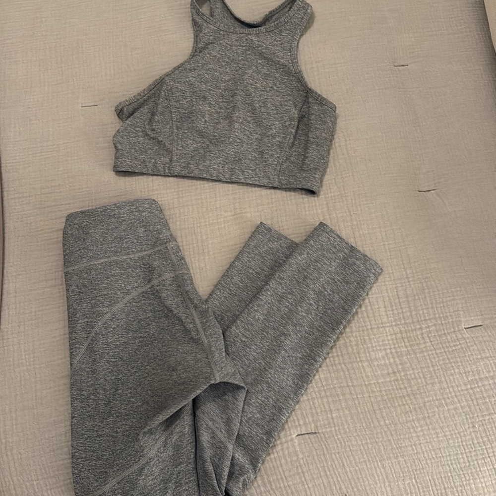 Outdoor Voices Grey Workout Set | size small